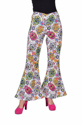 Feestbazaar Hippie Broek Mexican Skull dames
