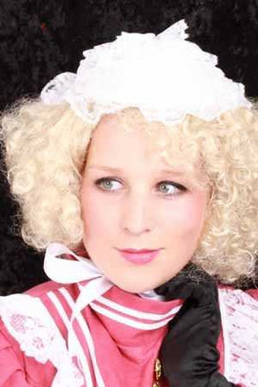 Feestbazaar Hoedje Dienstmeisje wit