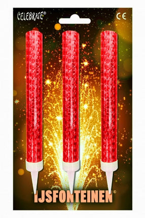 Feestbazaar Ijsfonteinen rood (3st)