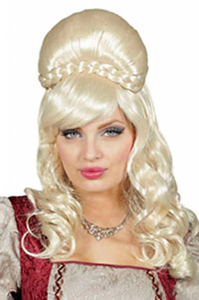 Feestbazaar Jonkvrouw pruik blond