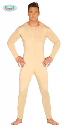 Feestbazaar Jumpsuit Huidskleur Naaktpak Heren