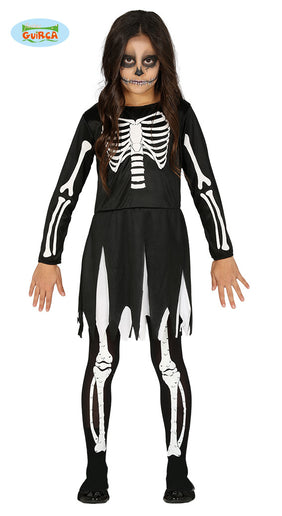 Feestbazaar Jurkje Skeleton Kind