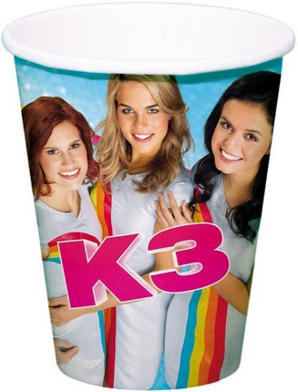 Feestbazaar K3 Bekers 250ml 8 stuks