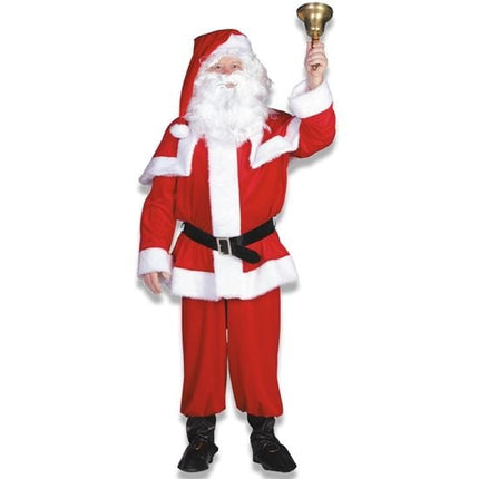 Feestbazaar Kerstman kostuum imitatie fluweel elite