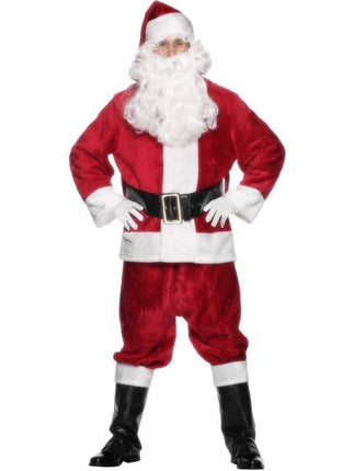 Feestbazaar Kerstmanpak pluche luxe