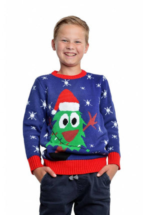 Feestbazaar Kersttrui met kerstboom kind