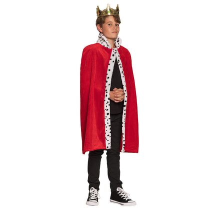 Feestbazaar Koningsmantel Kind Rood Willem