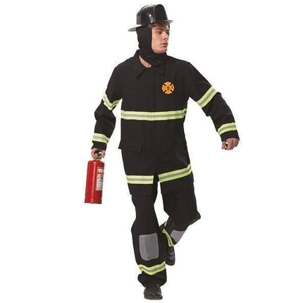 Feestbazaar Kostuum brandweer zwart