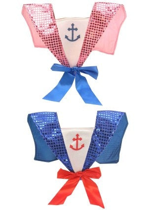 Feestbazaar Kraag Sailor met pailletten