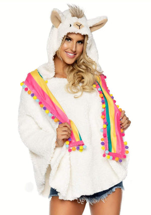 Feestbazaar Lama Poncho Vrouw
