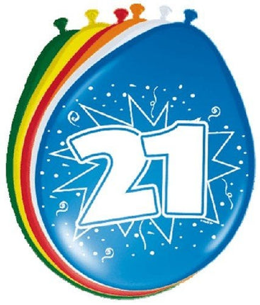 Feestbazaar Leeftijd ballonnen 21