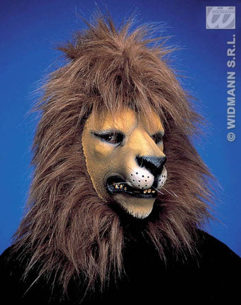 Feestbazaar Leeuwen masker met haar