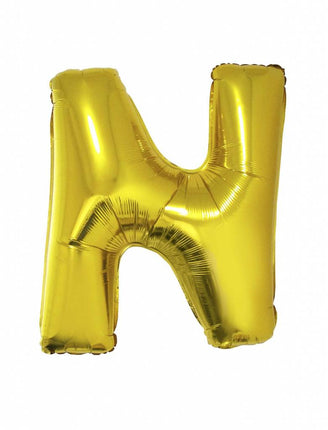 Feestbazaar Letter ballon goud 'N' groot
