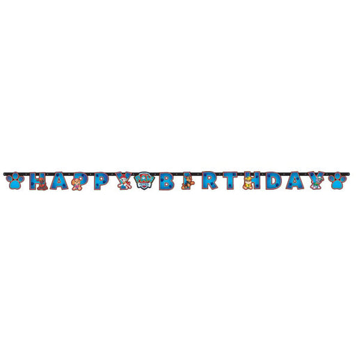 Feestbazaar Letterslinger Paw Patrol Happy Birthday Blauw (180cm)