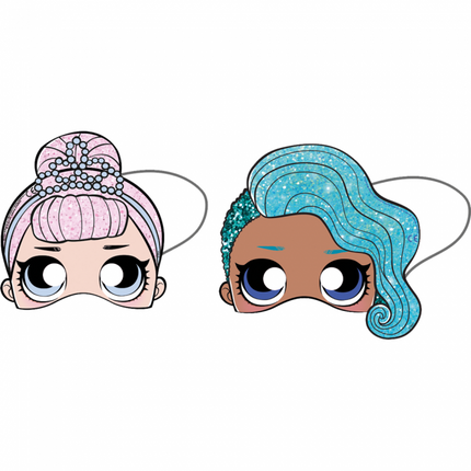 Feestbazaar L.O.L Glitterati Maskers (6st)