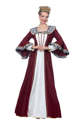 Feestbazaar Luxe Koninginnen Jurk Bordeaux