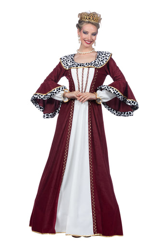 Feestbazaar Luxe Koninginnen Jurk Bordeaux