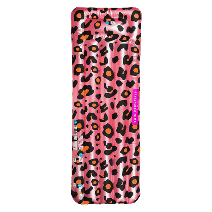 Feestbazaar Luxe Luchtbed Panterprint Rose Goud