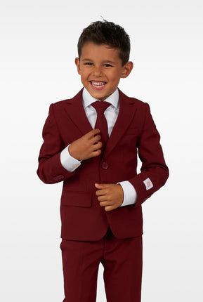 Feestbazaar Maatpak Chic Jongen Burgundy Opposuits