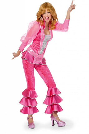 Feestbazaar Mama Mia kostuum luxe pink