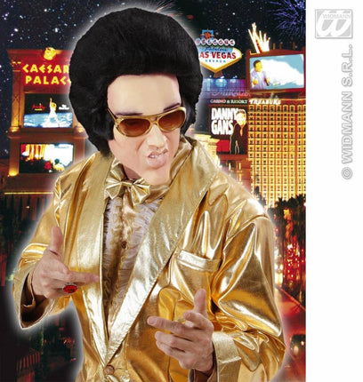 Feestbazaar Masker latex schuim King of rock met haar