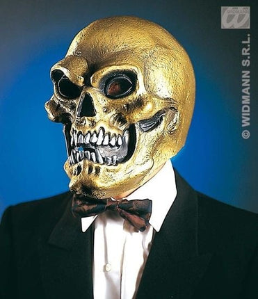 Feestbazaar Masker Schedel goud