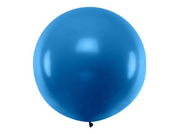 Feestbazaar Mega Ballon Marine Blauw 100cm