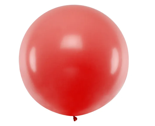 Feestbazaar Mega Ballon Pastel Rood 100cm