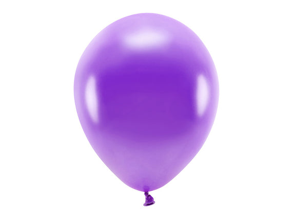 Feestbazaar Metallic Ballonnen Violet Premium Organic (10st)