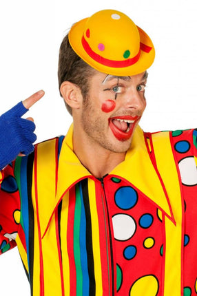 Feestbazaar Mini bolhoed geel