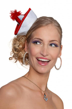 Feestbazaar Mini Matrozenhoedje rood