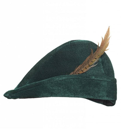Feestbazaar Muts Robin Hood met veer