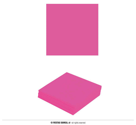 Feestbazaar Neon Fuchsia Servetten (12st)