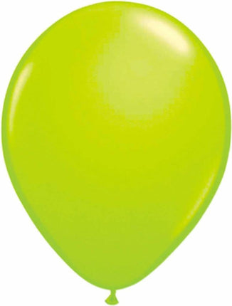 Feestbazaar Neon groene ballonnen 25cm - 8 stuks