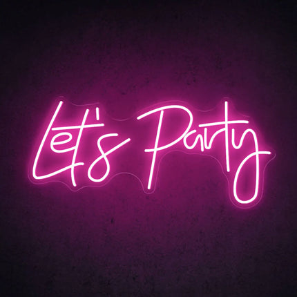 Feestbazaar Neon Licht Let's Party Decoratie