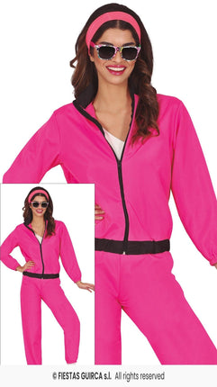 Feestbazaar Neon Pink Tracksuit Dames