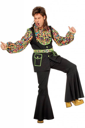 Feestbazaar Neon Popart kleding man
