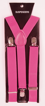 Feestbazaar Neon Roze Feestbretels