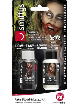 Feestbazaar Nep Bloed met Latex Kit