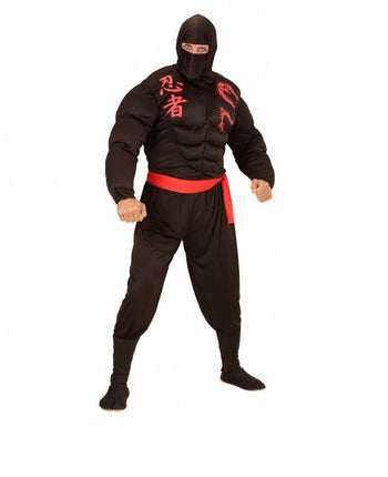 Feestbazaar Ninja spieren pak kind