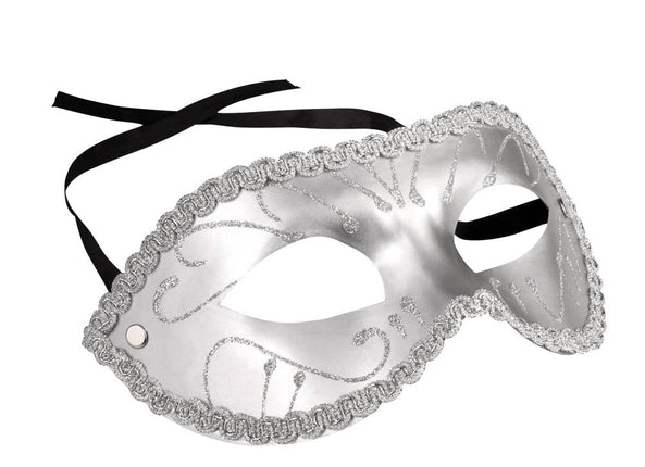 Feestbazaar Oogmasker Merel Zilver