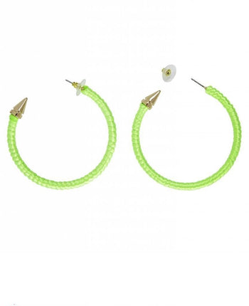 Feestbazaar Oorbellen neon groen