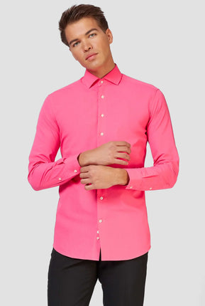 Feestbazaar Opposuits Basic Overhemd Roze Heren