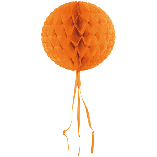 Feestbazaar Oranje honeycomb bol - 30 cm