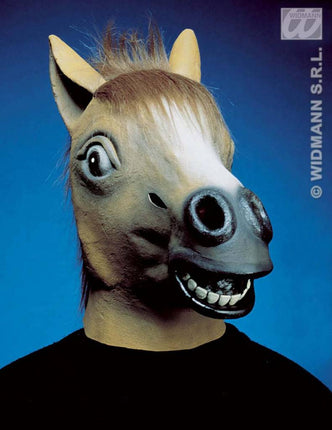 Feestbazaar Paarden masker met haar
