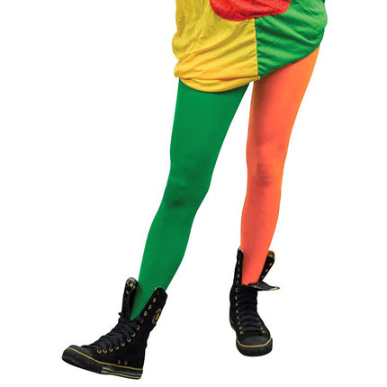 Feestbazaar Panty Pippi Oranje/Groen