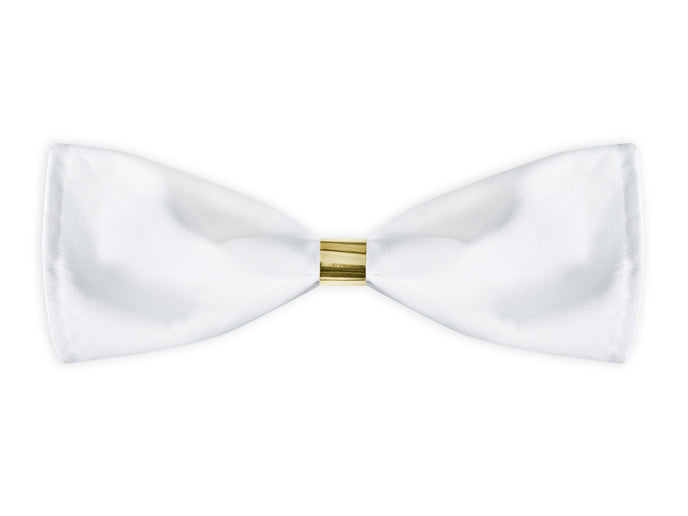 Feestbazaar Papieren Servetringen Metallic Wit/Goud (10st)