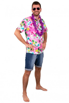 Feestbazaar Party Blouse Club Tropicana Roze