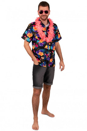 Feestbazaar Party Blouse Club Tropicana Zwart