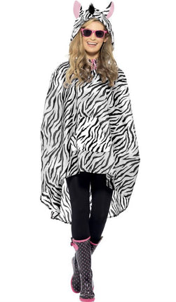 Feestbazaar Party Poncho festival zebra